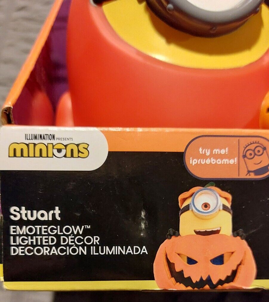 New Animated Minions Stuart Emoteglow -Shelf