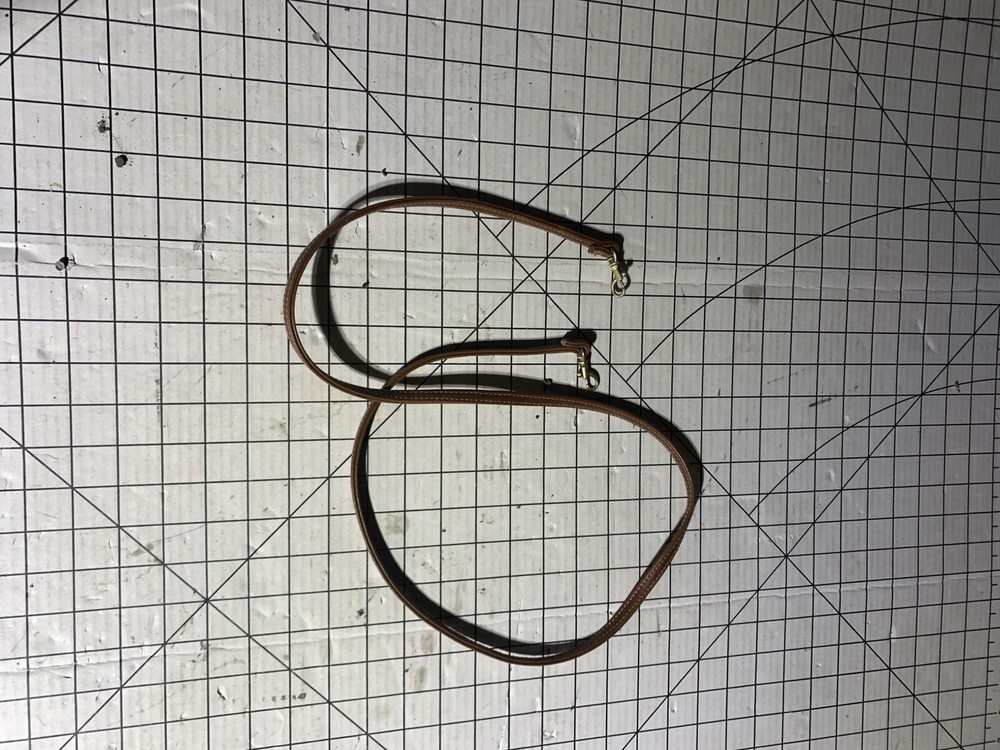 Vintage Plastic Brown Crossbody Strap B369