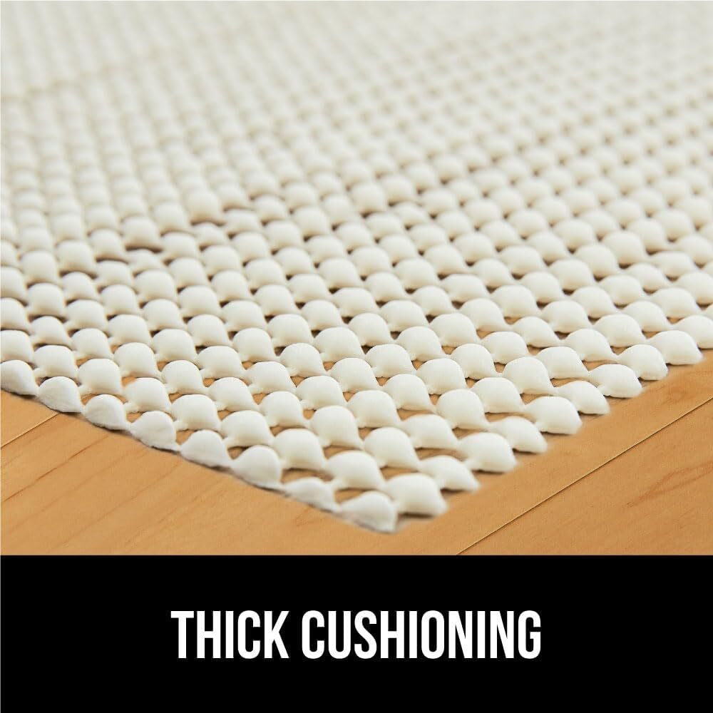 Gorilla Grip Extra Strong Rug Pad 3' x 2' (Rectangular), White
