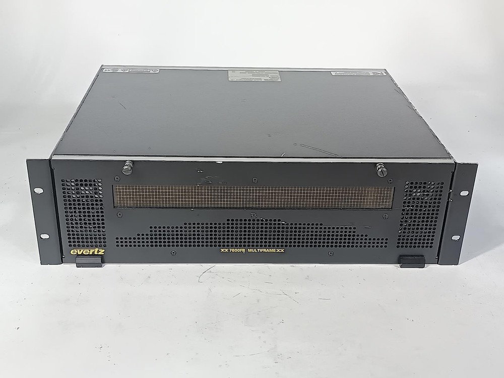Evertz 7800FR Multiframe Chassis | 3RU Modular Frame | Frame Only | No Cards