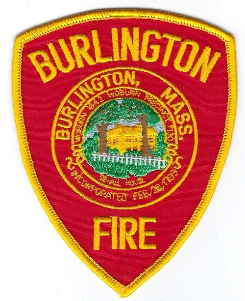 MASSACHUTTES - Burlington Fire Dept.  [ Shoulder Patch ]