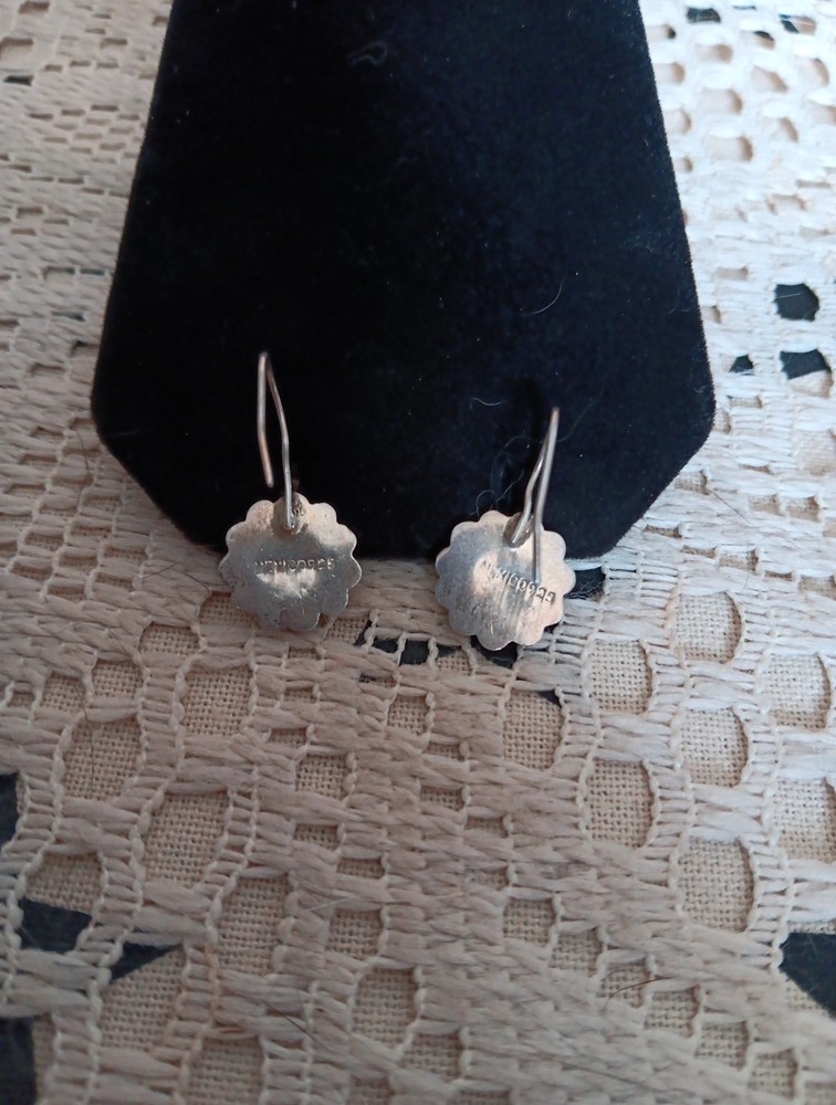 Sterling Silver Navajo Style Dome Concho Earrings