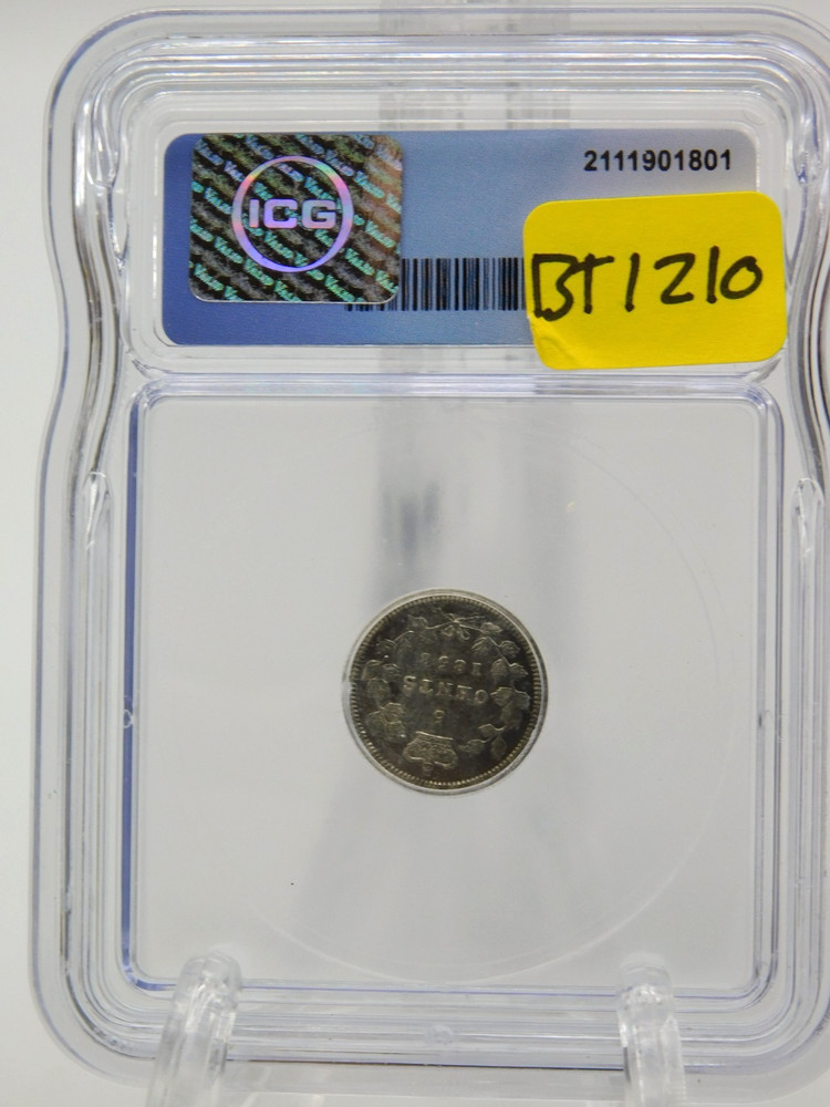 1858 CANADA FIVE CENT ICG VF30 (BT1210)