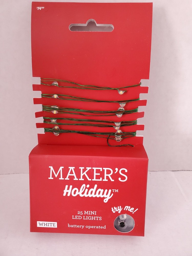 Maker's Holiday 25 mini LED lights - 9 ft.