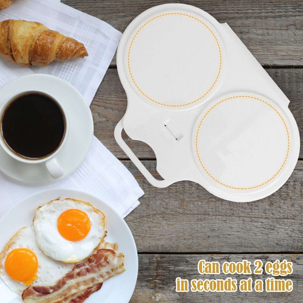 Poached Egg Maker Microwave Egg Steamer DIY Eggs Round Poached Eggs 2 Eggs