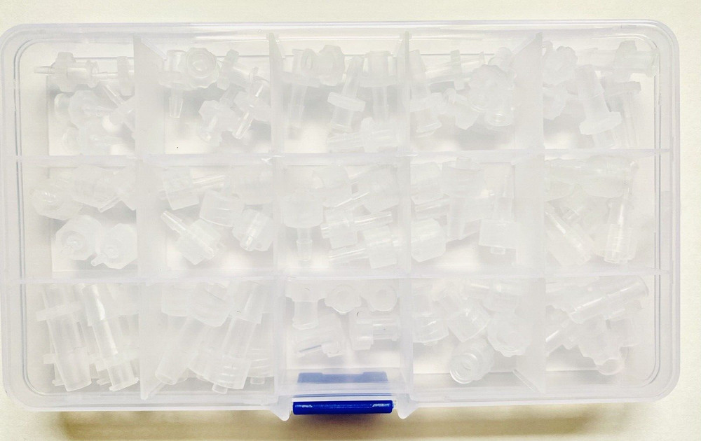 Luer Lock Connector Kit Male/Female, 75 PCS