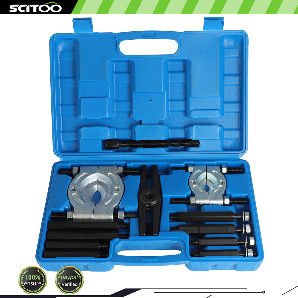 12pcs Bearing Separator Set 5-Ton Capacity with Gear Puller Fly Wheel Separator