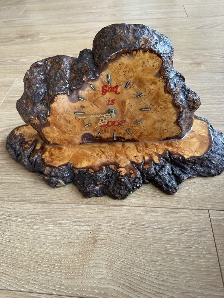 Burl Wood Clock