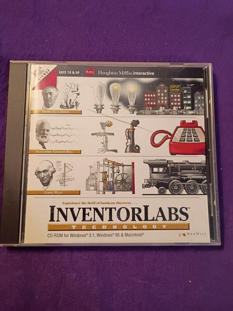 Inventor Labs: Technology PC MAC CD famous Inventors Labs Hidden Object Game