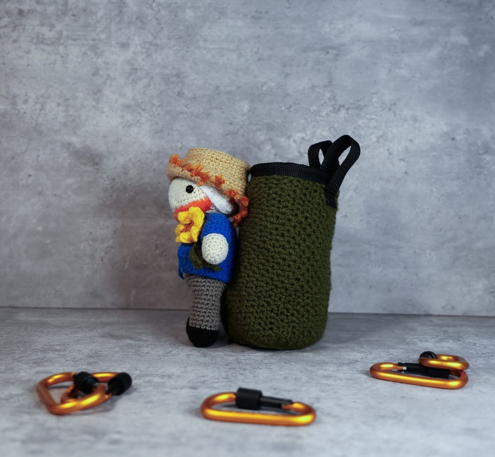 Crocheted Van Gogh – Handmade Chalk Bag for Climbing