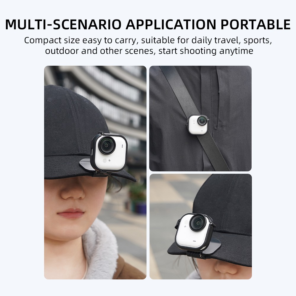 Cap Mount Clip Mount For Insta360 Go Ultra Camera Vertical Horizontal Adjustable