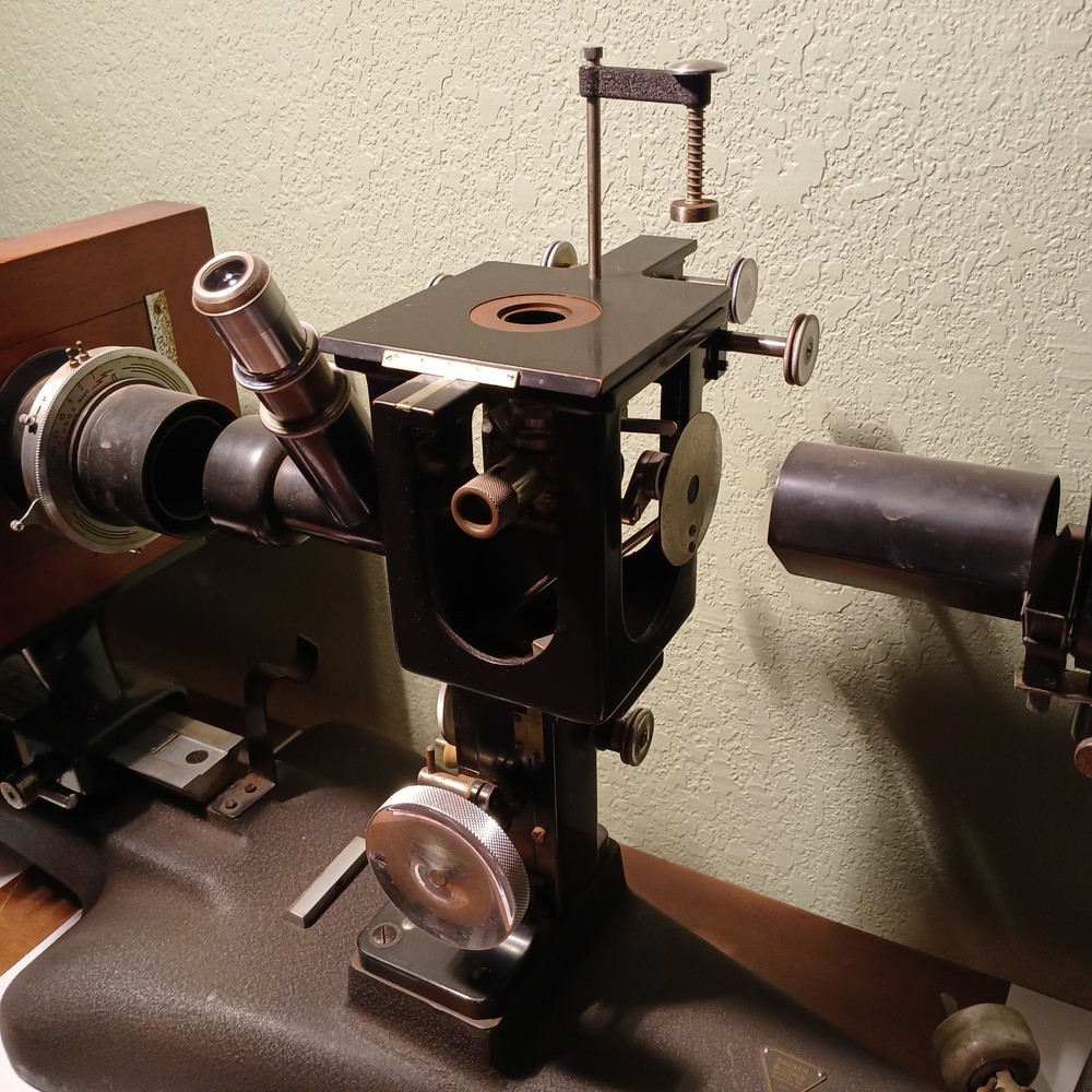 Bausch and Lombe Vintage Metallurgical Analytical Microscope