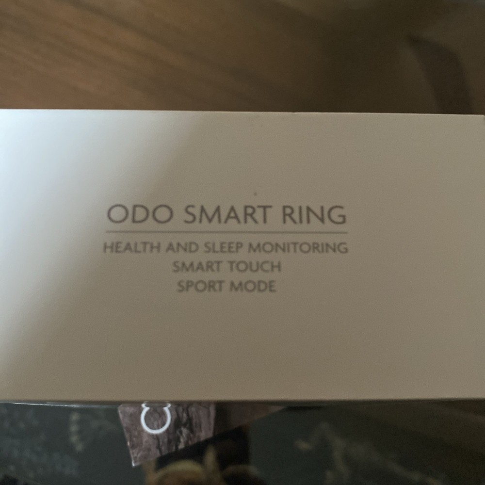 ODO smart ring, black, size 7