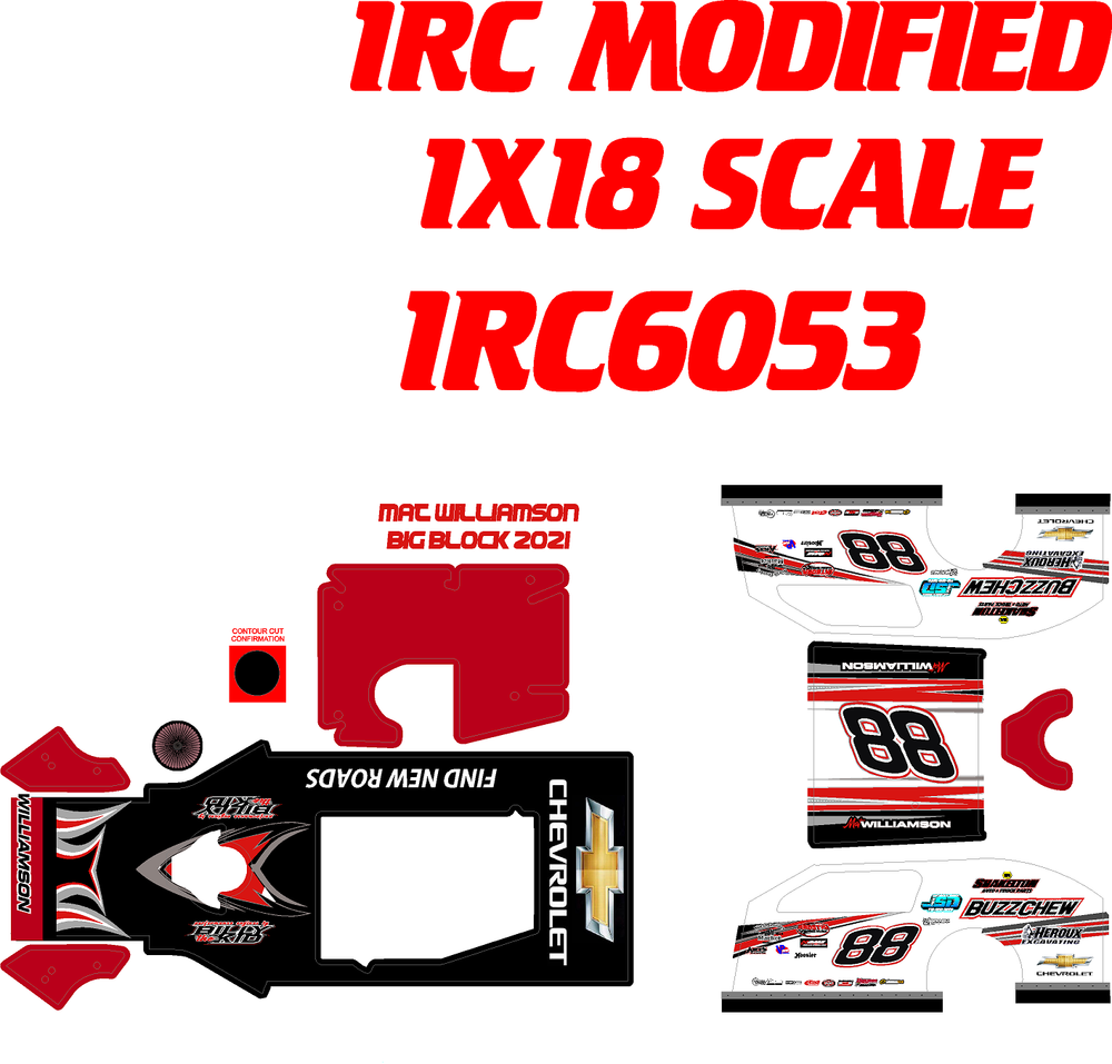1RC MODIFIED 1RC605 WRAP THEME MAT WILLIAMSON BB 2021 THEME
