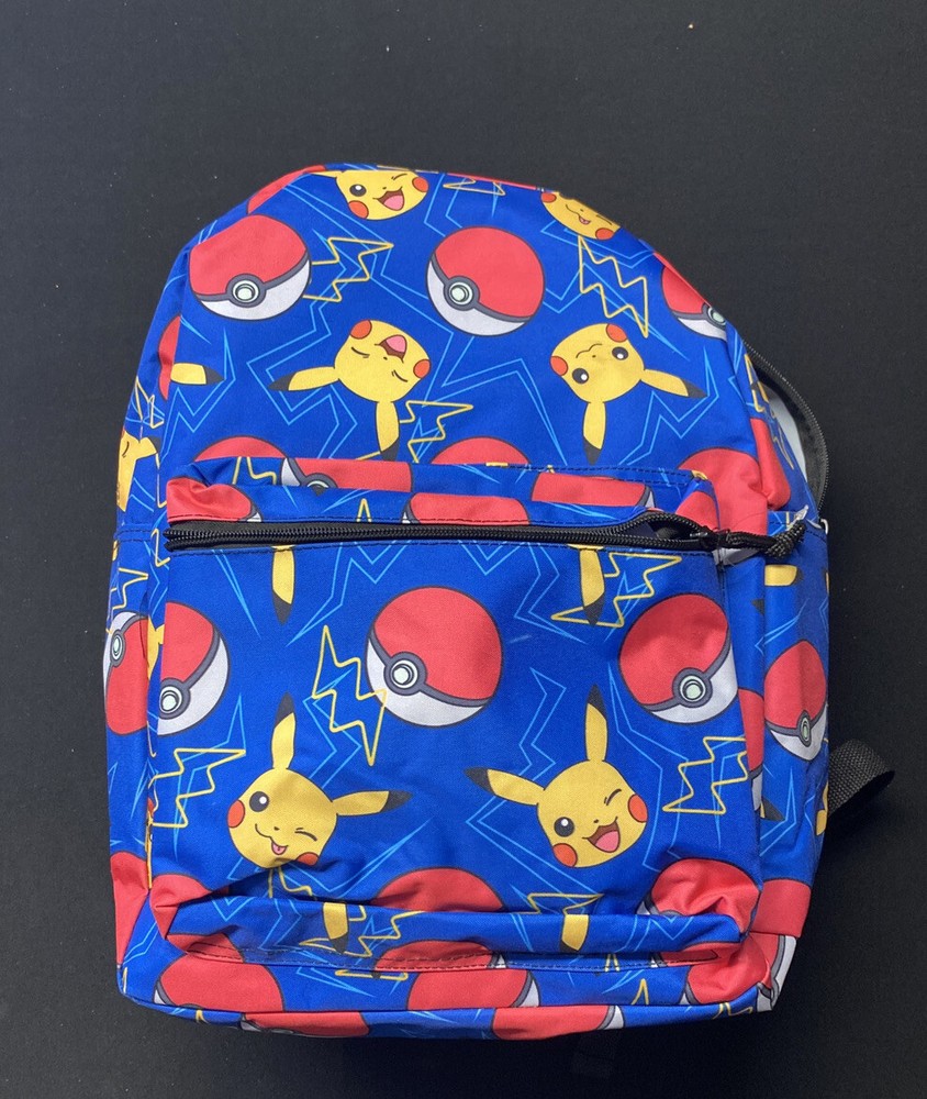 2020 Pokemon Pikachu/Pokéball Pattern Full Size Backpack
