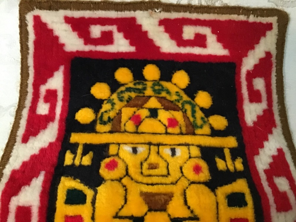 Vintage Peruvian Alpaca Tumi Peru Wool Tapestry