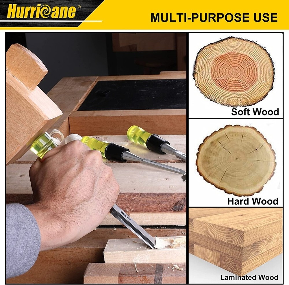 Wood Carving Hand Chisel Tool Set Professional Woodworking Gouges Steel