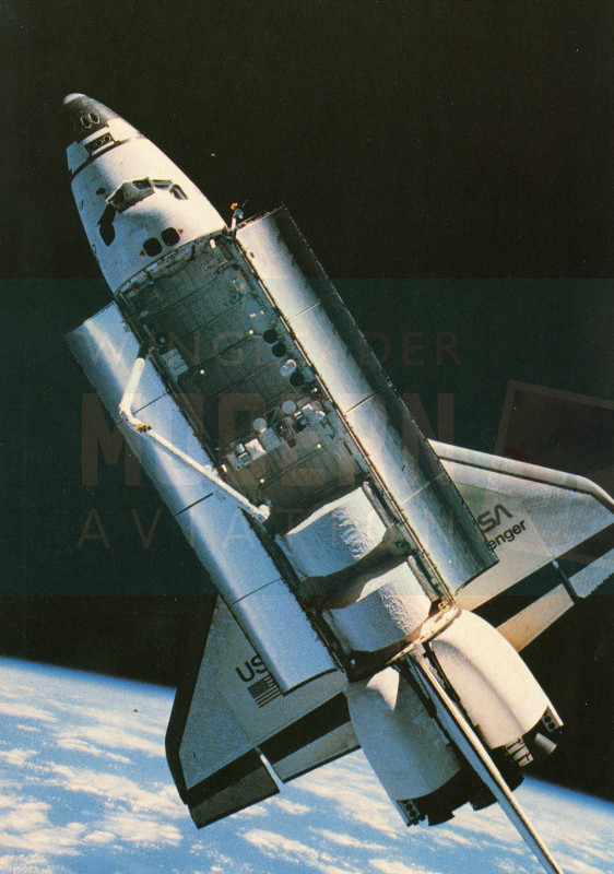 Space Shuttle Challenger  - NASA - Original Post Card