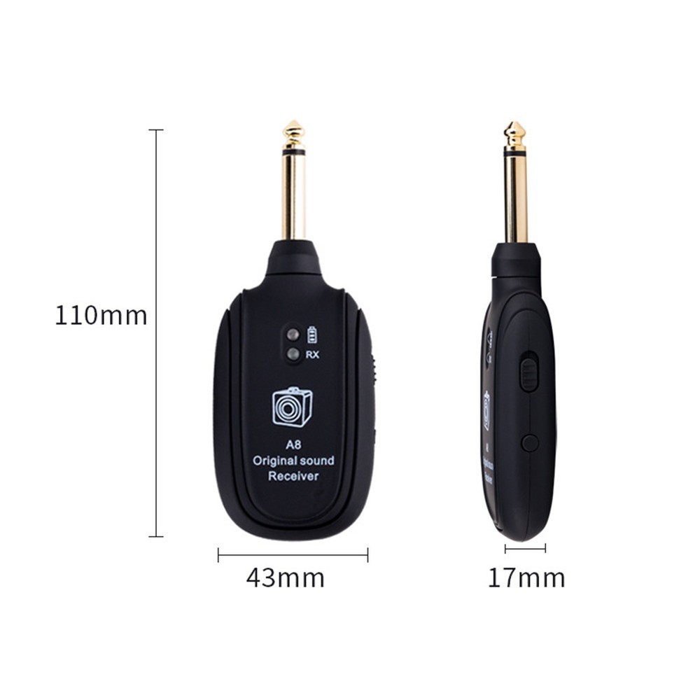 1 Pair Guitar Wireless Transmission System Instrument Audio Transmitter Receiver