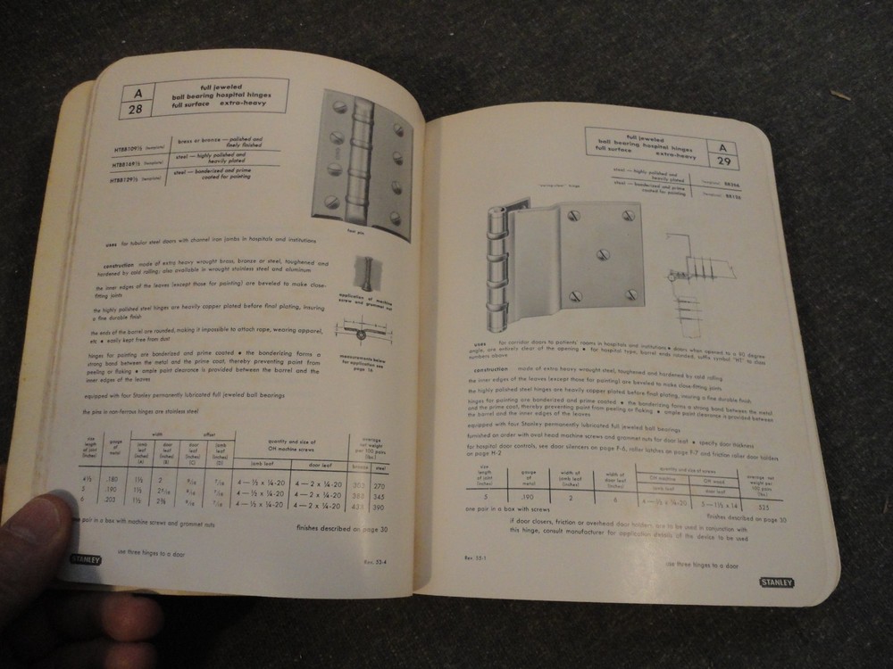 Vintage Original Stanley Works Hardware Catalog #17