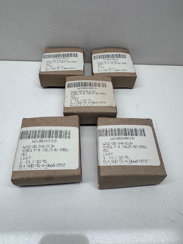 LOT OF 5 DIALIGHT LARGE RED PANEL INDICATORS
