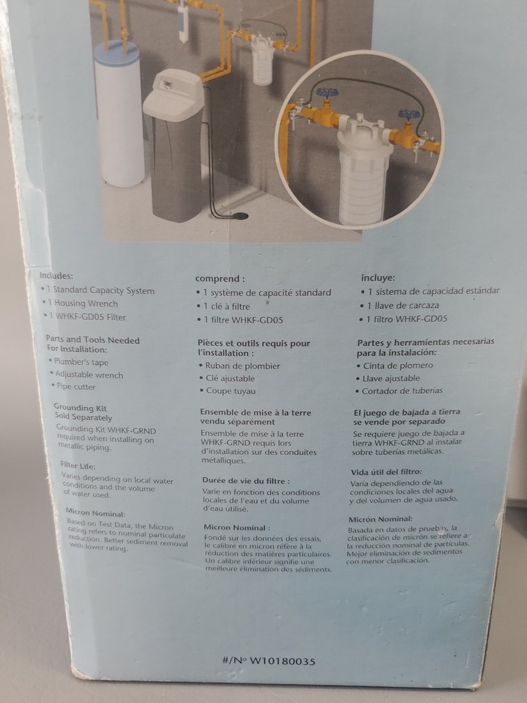 Whirlpool WHKF-DWHV Whole Home Premium Water Filtration System w/ Filter New