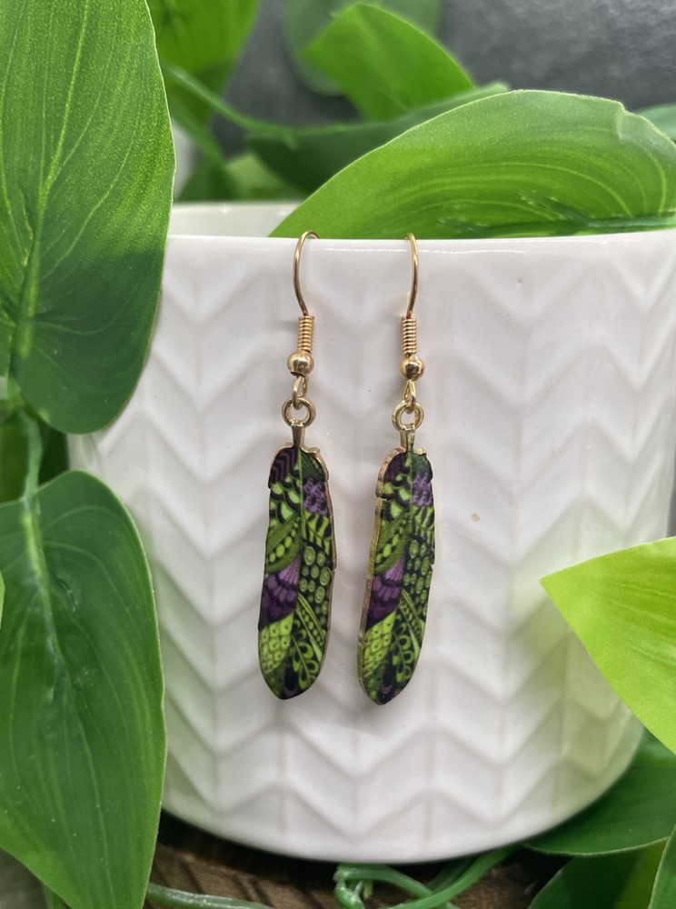 2” Earring Set Gold-tone Boho Dangle Drop New Free Ship B7134