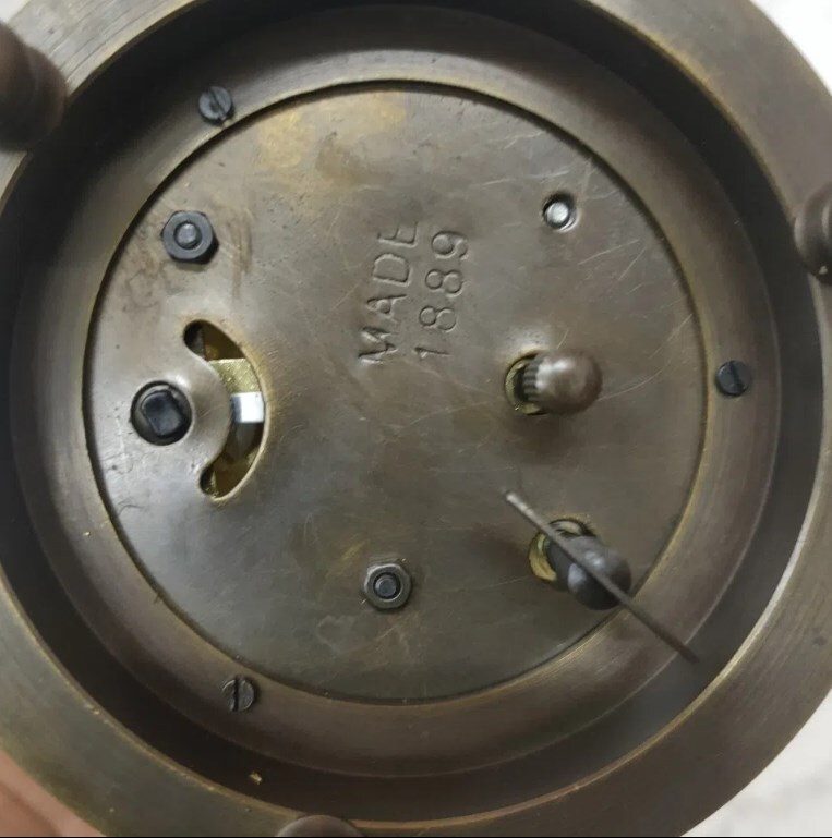 Rare brass birdcage Mechanical Table Clock