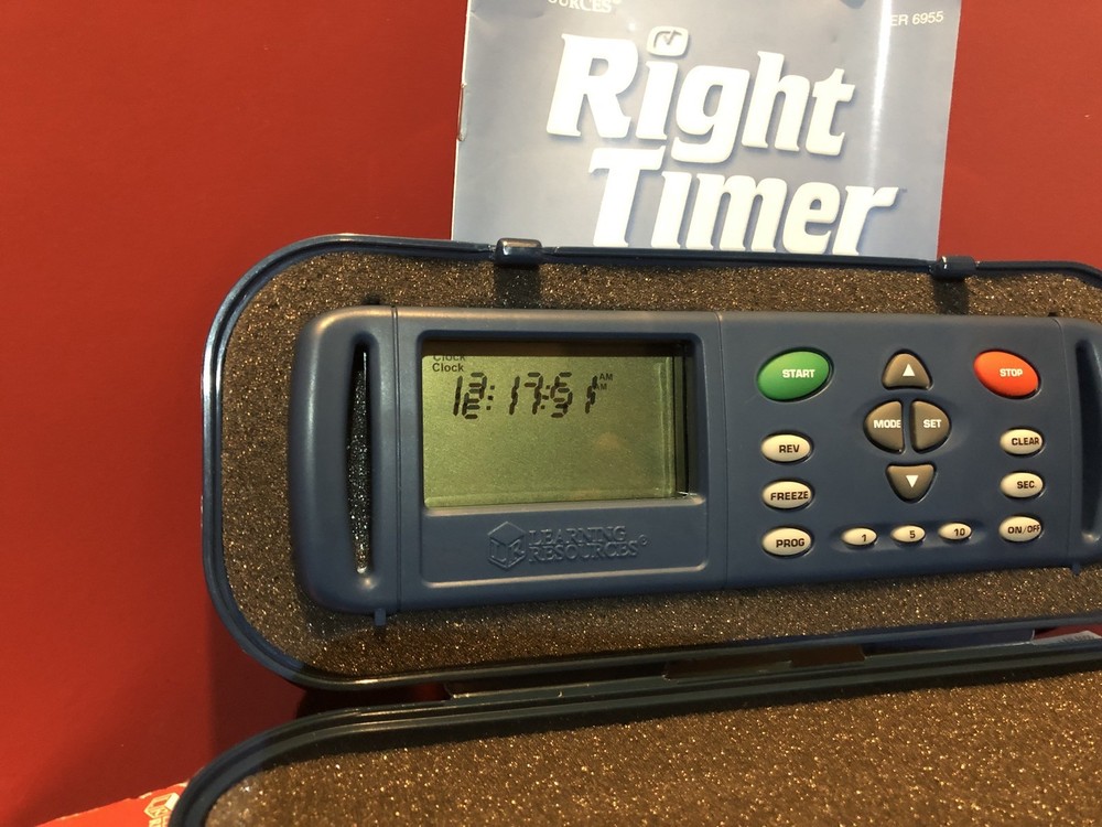 Learning Resources Right Timer LER6955 Overhead / Desktop Timer Free US Shipping
