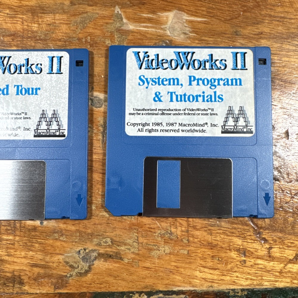 Macromind VideoWorks 2 Vintage Macintosh Software 1980s Retro Programing