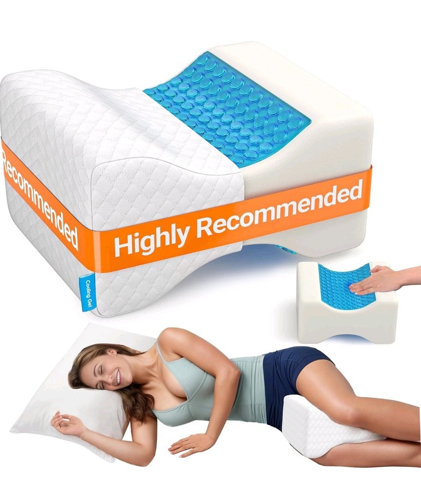 CloudBliss Knee Pillow for Side Sleepers-Cooling Leg Pillow for Side Sleeping