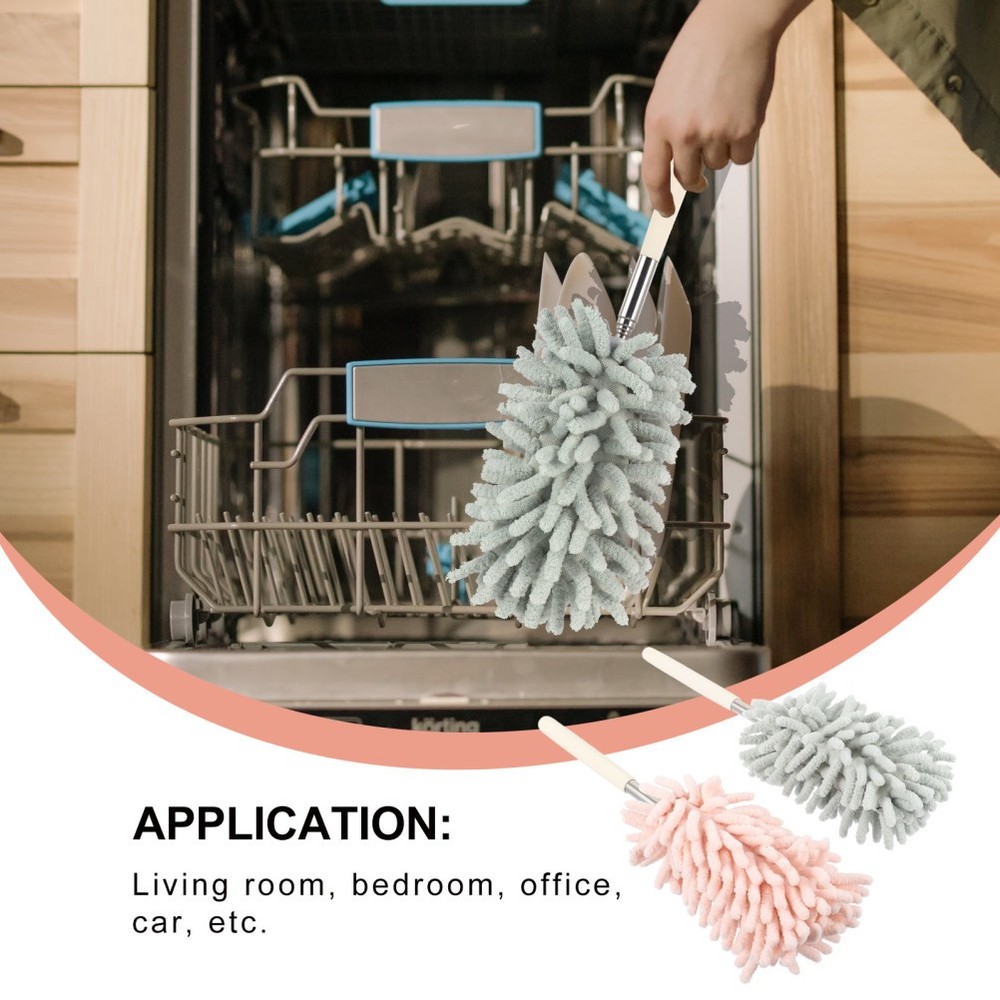 2 Pcs Duster Extendable Household Bendable Mini Dusters for Cleaning
