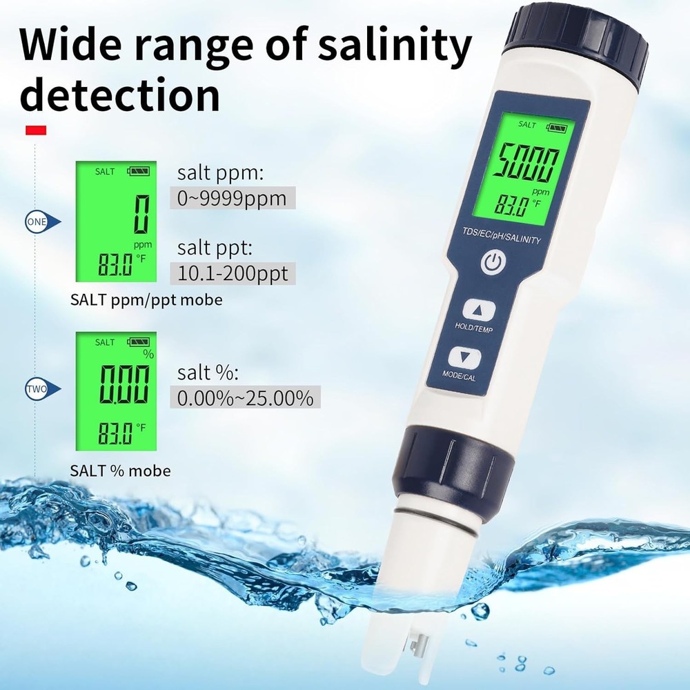 4-in-1 Multifunctional Water Quality Tester Open Box