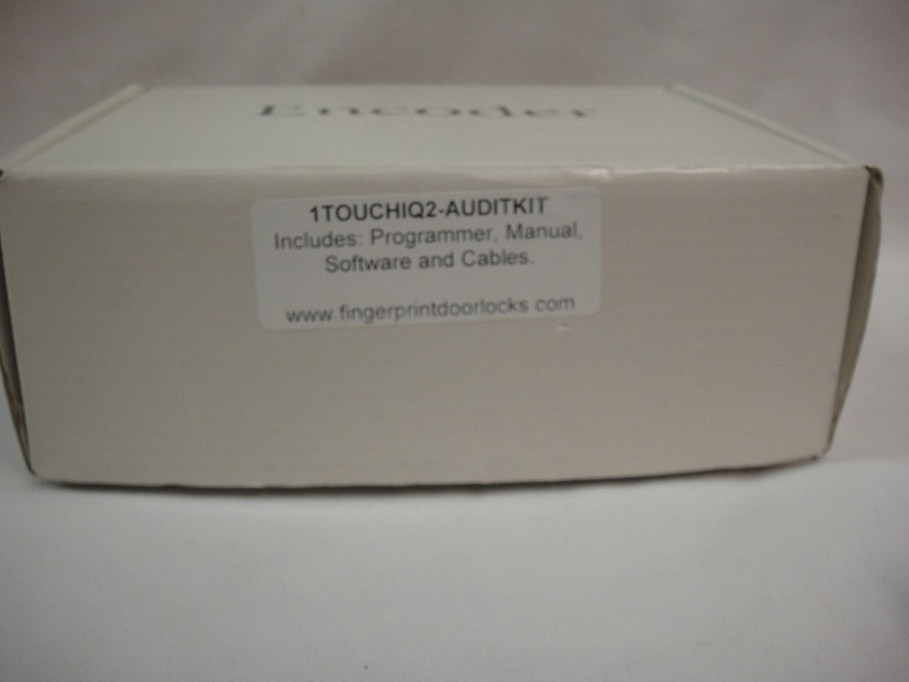 Encoder 1TOUCH IQ2 FINGERPRINT LOCK Audit Trail Kit Manual