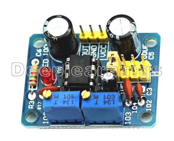 NE555 Duty Cycle and Frequency Adjustable Square Wave Module DIY Kit