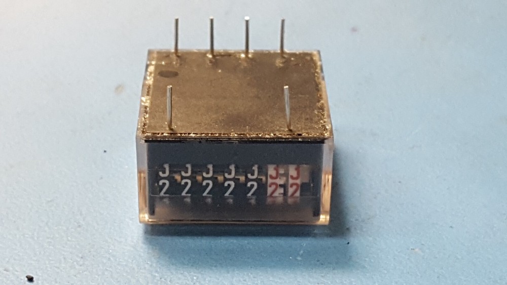 MINIATURE HOUR METER, 331-512 , RS , 5-12 VDC , PCB - IP 65