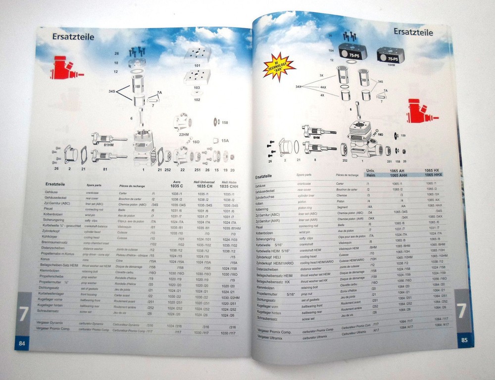 100 PAGE WEBRA ENGINE CATALOG FROM AROUND 2010