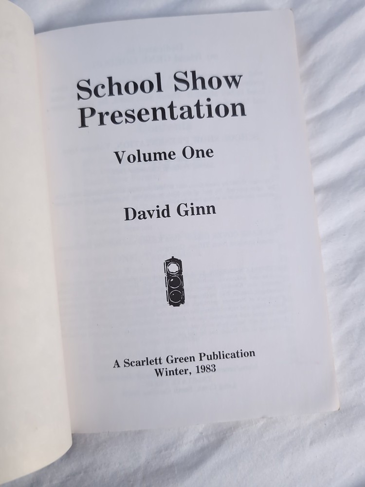 School Show Presentation Volume 1 Magic Book David Ginn