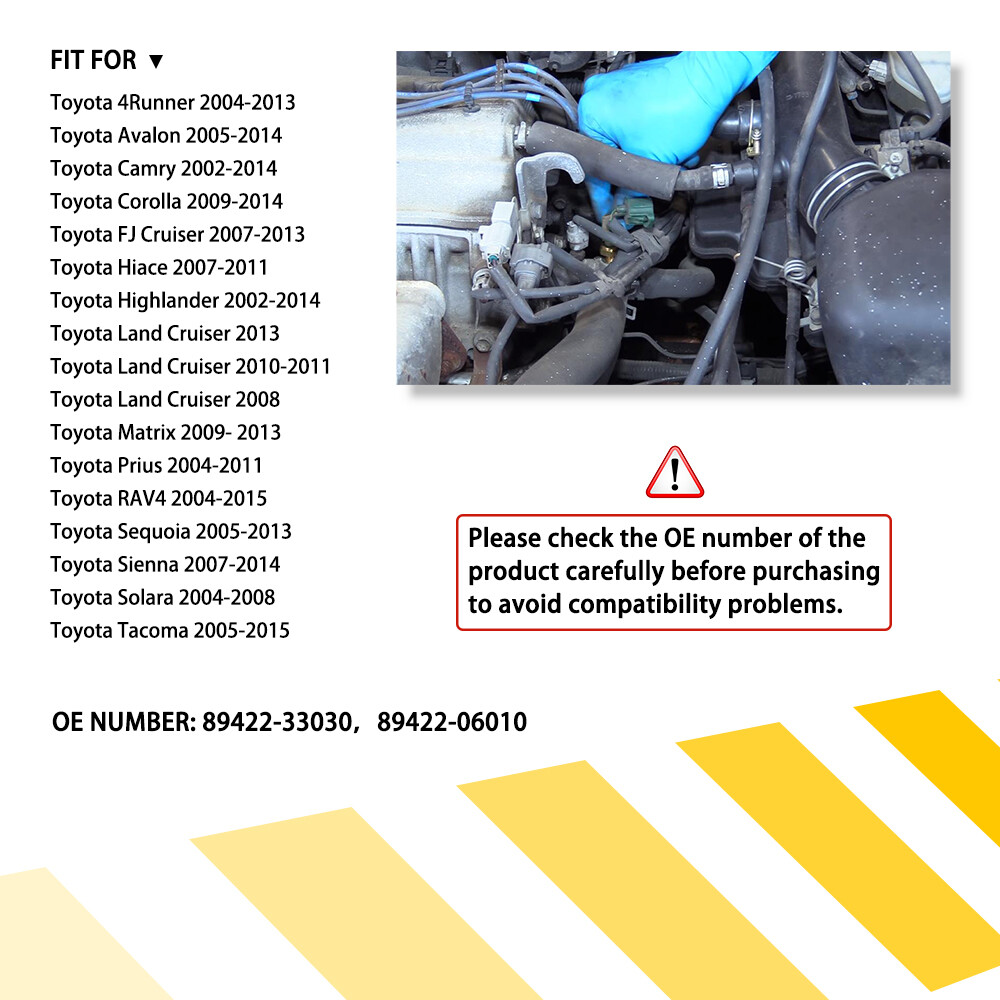 Engine Coolant Temperature Sensor Water Temp Switch For Toyota Corolla 2009-2014