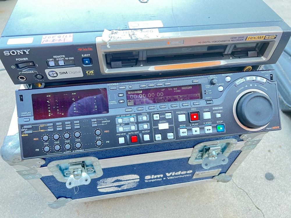 SONY HDW-2000 HDCAM EDITOR  Fully serviced! 1890 Drum Hours