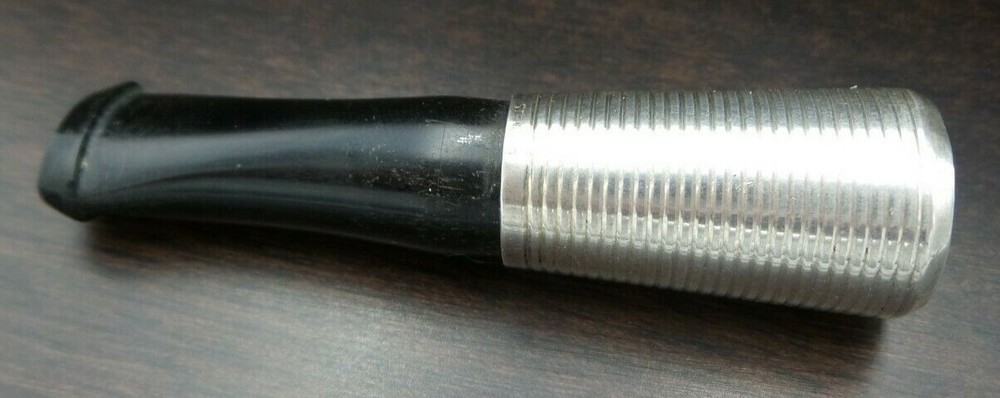 Antique German Sterling Silver & Black Bakelite Cigarette Tip