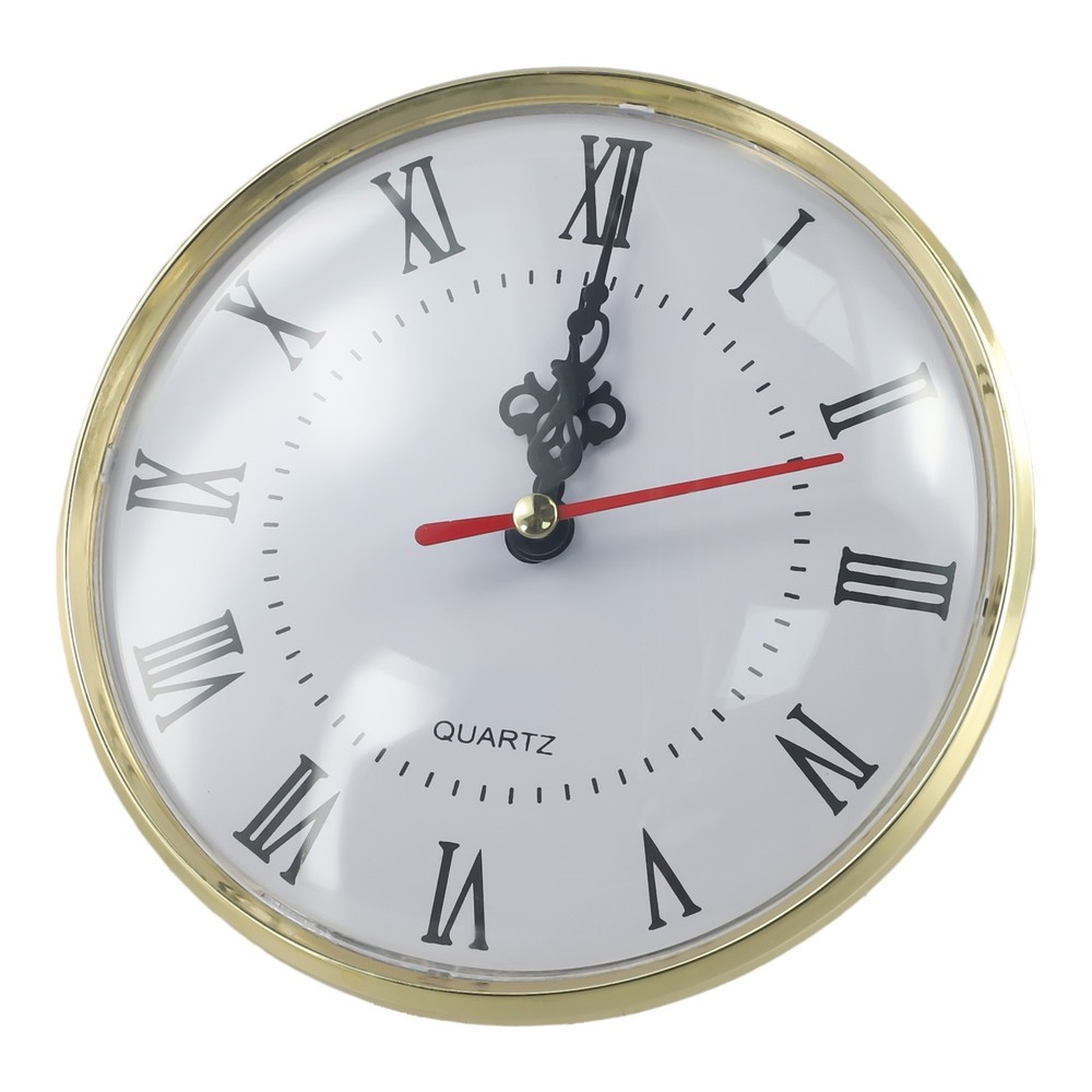 Replacement Quartz Clock Insert Silent Brown Compact Brand New High Quality