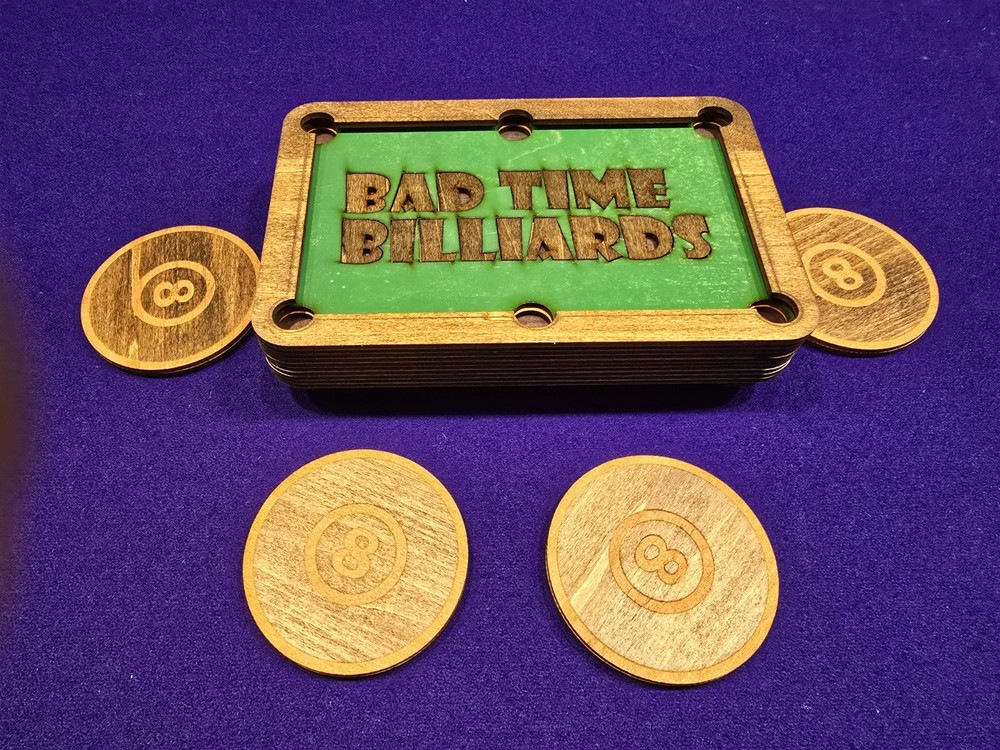 Pool Table Coaster Set