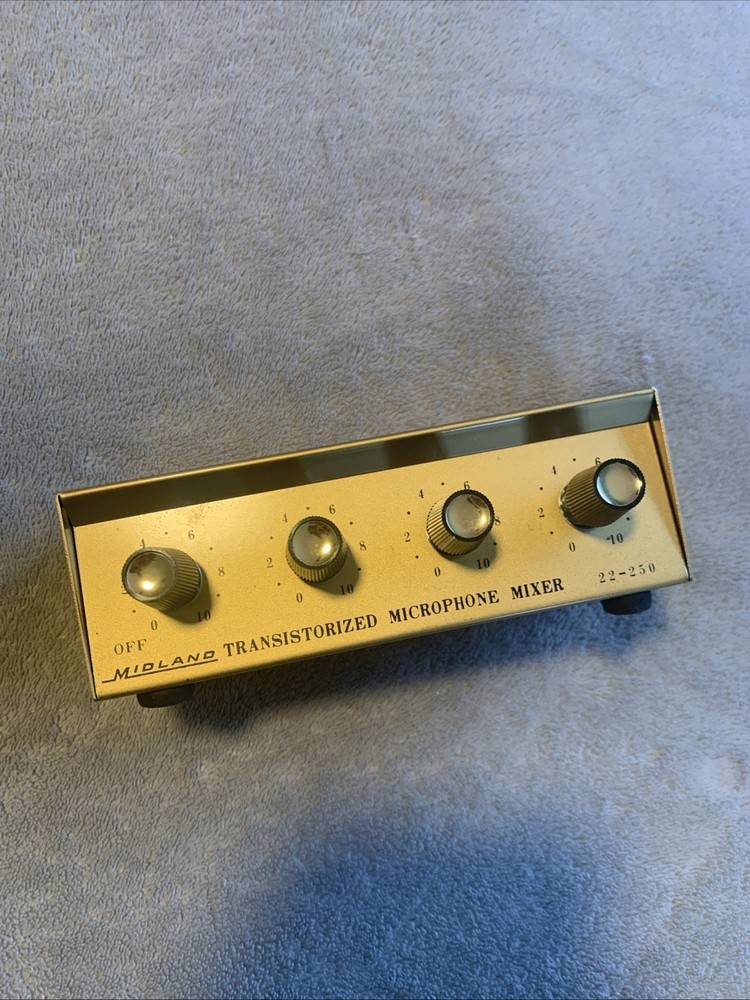 Vintage Midland Transistorized Microphone Mixer - Made in Japan