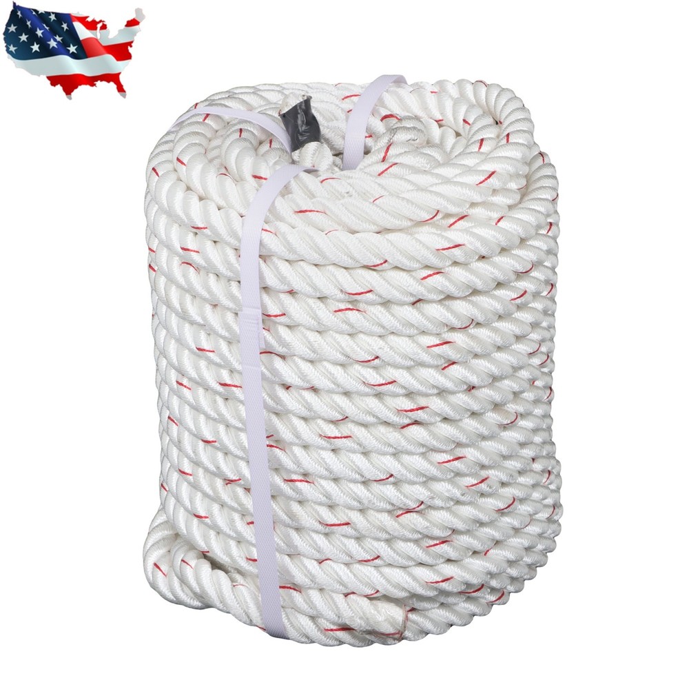 Pulling Rigging Line 3/4" × 120' Double Braid Nylon Polyester Arborist Bull Rope