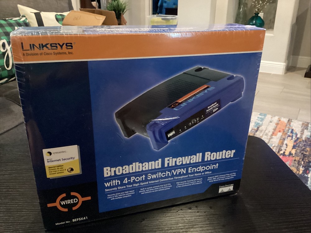 Broadband Firewall Router With 4-Port Switch/VPN Endpoint Linksys