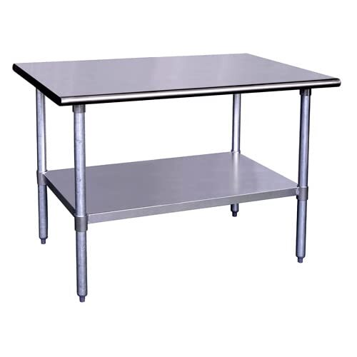 Kratos Stainless Steel Kitchen Prep Table 30"x24" with Undershelf, NSF Worktable