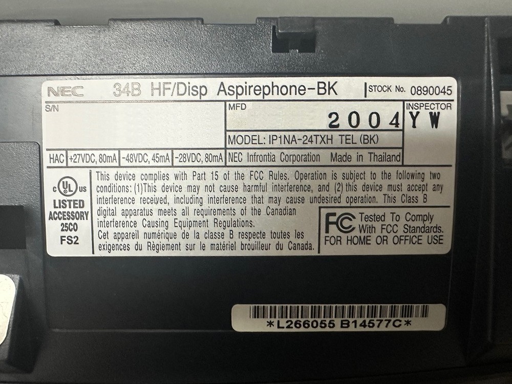 NEC 34B Display Telephone Speakerphone - Operator Phone