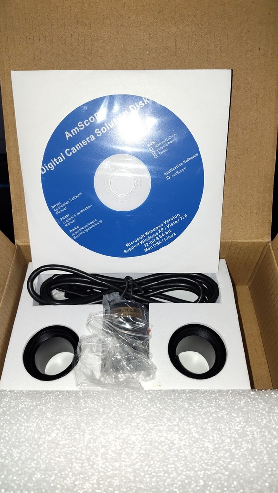 Amscope 5MP USB 2.0 MD130 200mA Digital Eyepiece Microscope Camera