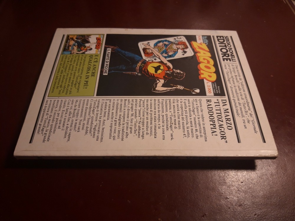 Zagor zenith comic no. 346 lire 1800 Excellent.